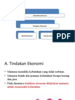 Tindakan, Motif, Prinsip Ekonomi