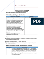 Rubrica de Evaluacion - Ensayo - El Conflicto y La Negociación