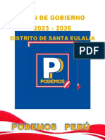 Plan de Gobierno SANTA EULALIA