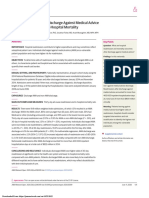 Association of Hospital Discharge Against Medical Advice With Readmission and In-Hospital Mortality