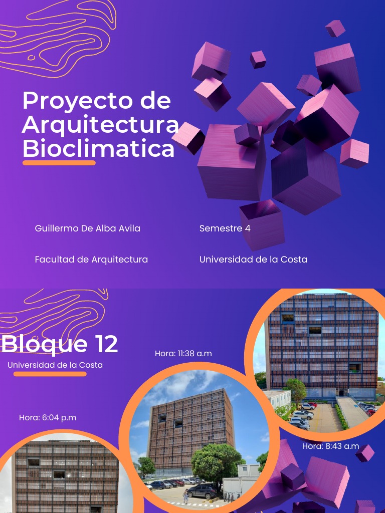 Proyecto de Arquitectura Bioclimatica | PDF | Bienes raíces | Diseño ...