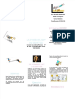 Triptico de La Primera Ley de Newton