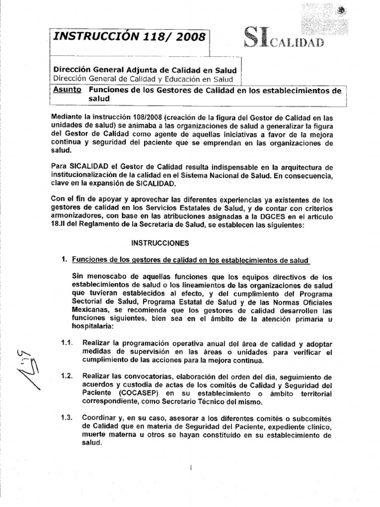 Instruccion 118 | PDF