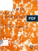 Historia Del Derecho by Aldo Topasio Ferretti