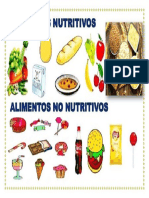 Alimentos Nutritivos y No Nutritivos