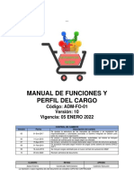 06-Manual de Funciones y Perfil de Cargo M&M