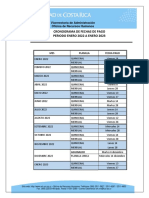 Fechas de Pago 2022