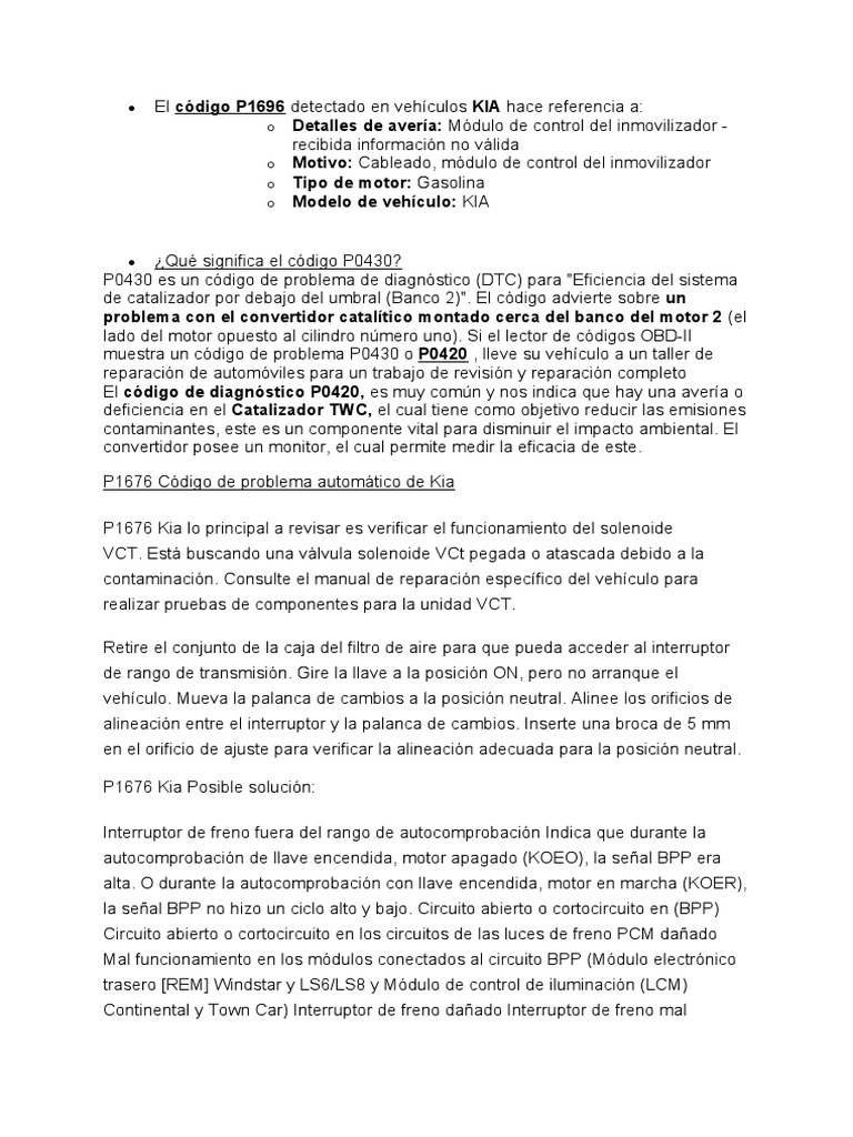Diagnóstico DTC B1322 en KIA | PDF | Airbag | Tecnologías automotrices