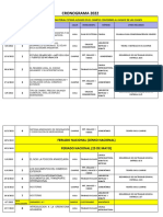 Comext Cronograma 2022