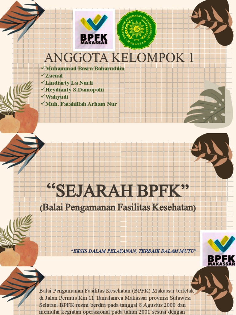 Sejarah dan Struktur BPFK Makassar | PDF
