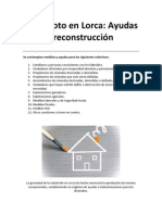 Terremoto en Lorca: Ayudas para La Reconstrucción