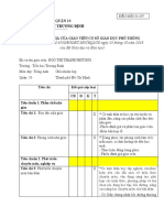 (Kèm theo Công văn số 4530/BGDĐT-NGCBQLGD ngày 01 tháng 10 năm 2018 của Bộ Giáo dục và Đào tạo)