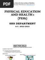 Physical Education and Health 1 (PEH1) : Shs Department