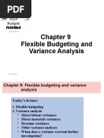 Flexible Budgeting and Variance Analysis: © Chris Guilding