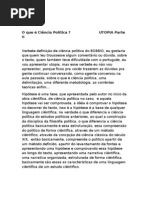 O que é ciência política