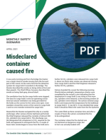 Misdeclared Container Caused Fire: Monthly Safety Scenario