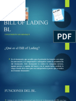 Bill of Lading BL: Conocimiento de Embarque