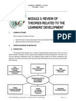 Module 3 Review of Theories Related To The Learners Development