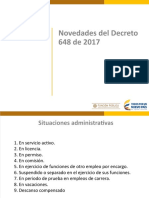 Novedades Del Decreto 648 de 2017: Función Pública Dirección Jurídica