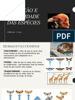 9 Ano - Evolução e Diversidade Das Espécies