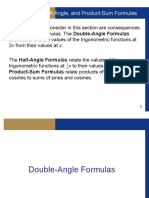 Double-Angle, Half-Angle, and Product-Sum Formulas