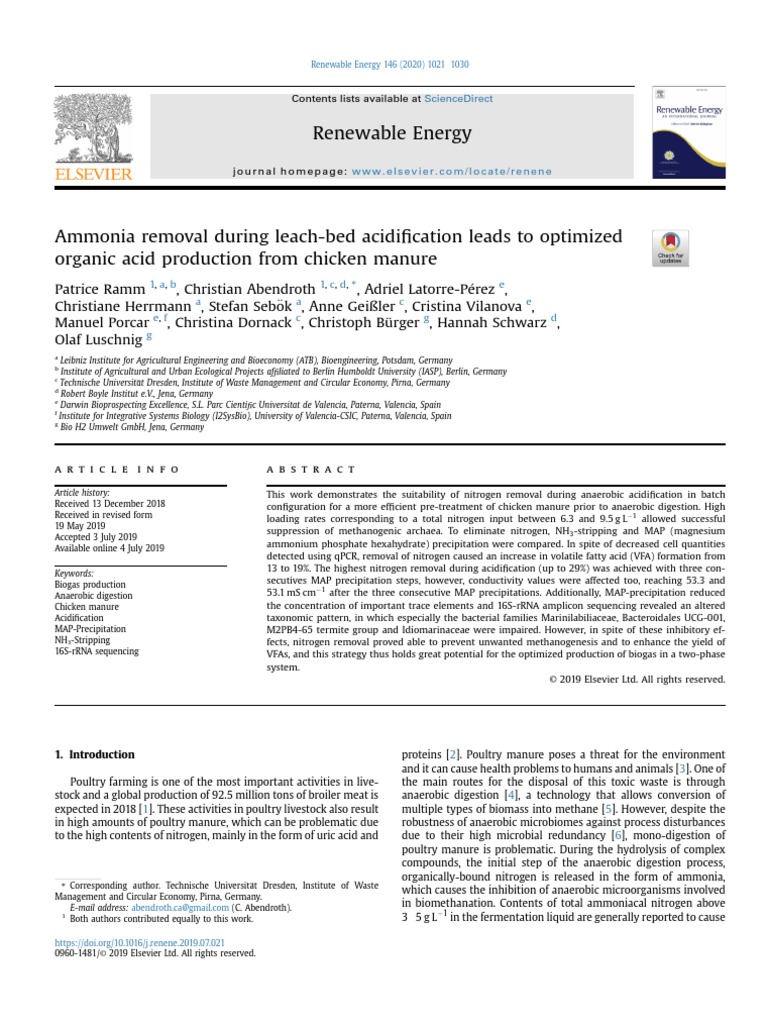 Ammonia Removal During LeachBed Acidification Leads To Optimized