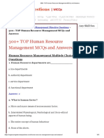 300+ TOP Human Resource Management MCQs and Answers