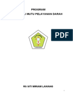 Program Mutu Pelayanan Darah Laboratorium RSSM