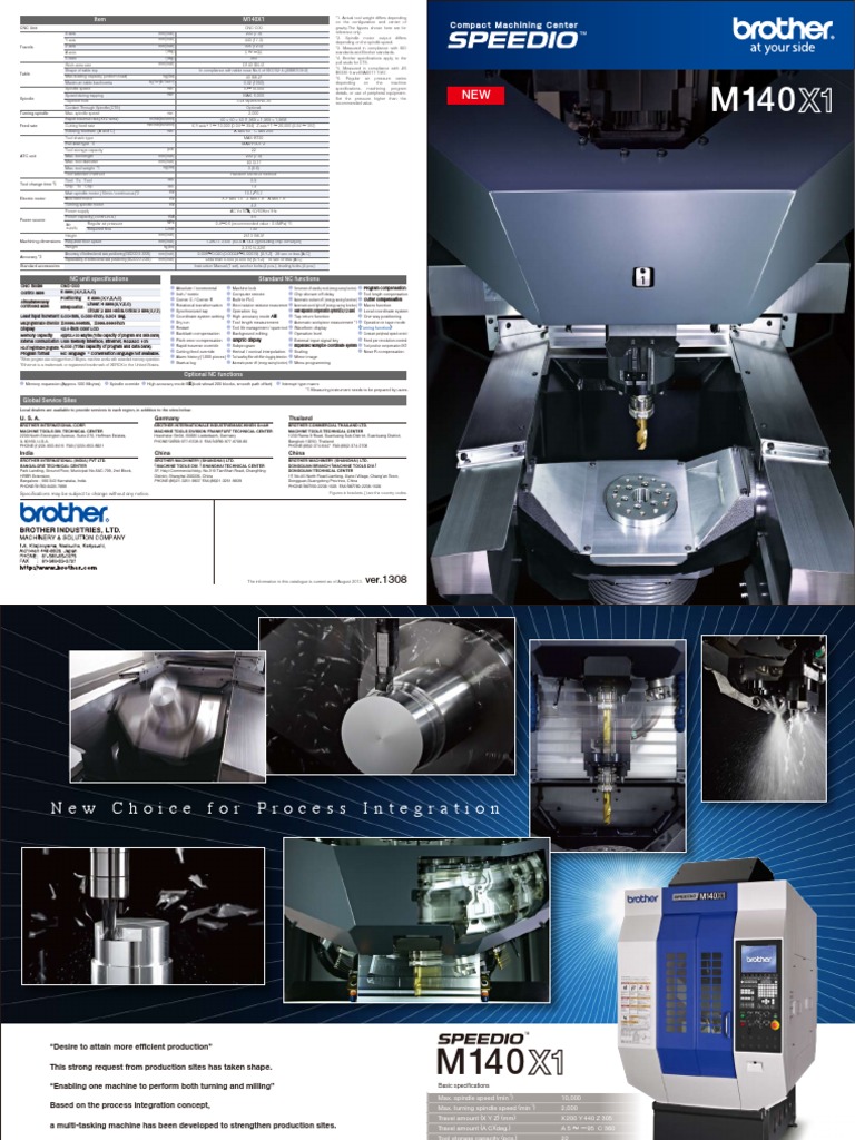 Compact Machining Center: M140X1 Item | PDF | Machining | Numerical Control