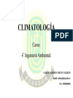 Climatología: Curso: 4 Ingeniería Ambiental
