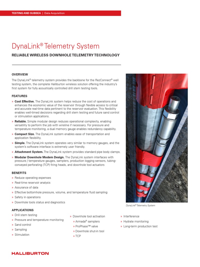 H04930 DynaLink Telemetry System Data Sheet PDF Telemetry
