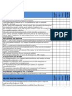 HR audit questions checklist