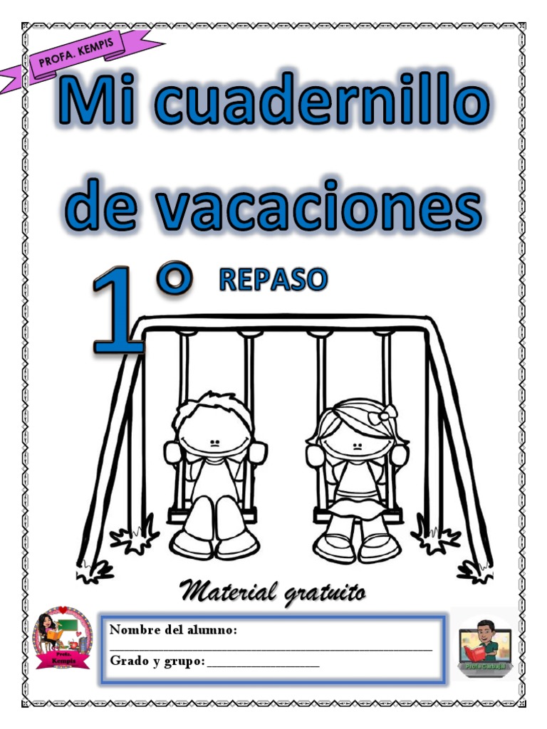 1 Cuadernillo De Vacaciones Profa Kempis Pdf