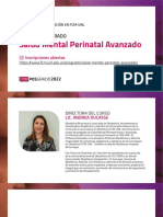 FLYERS Salud Mental Perinatal Avanzado 2022