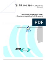 ETSI TR 101 290: Digital Video Broadcasting (DVB) Measurement Guidelines For DVB Systems