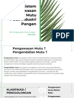 22-MK - PM - Sistem Pengawasan Mutu Pada Industri Pangan