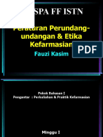 A Pengantar Kuliah, Per-UU-An, Disiplin Dan Etik & Pekerjaan Kefarmasian