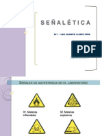 Señalética laboratorio advertencia prohibición obligación salvamento