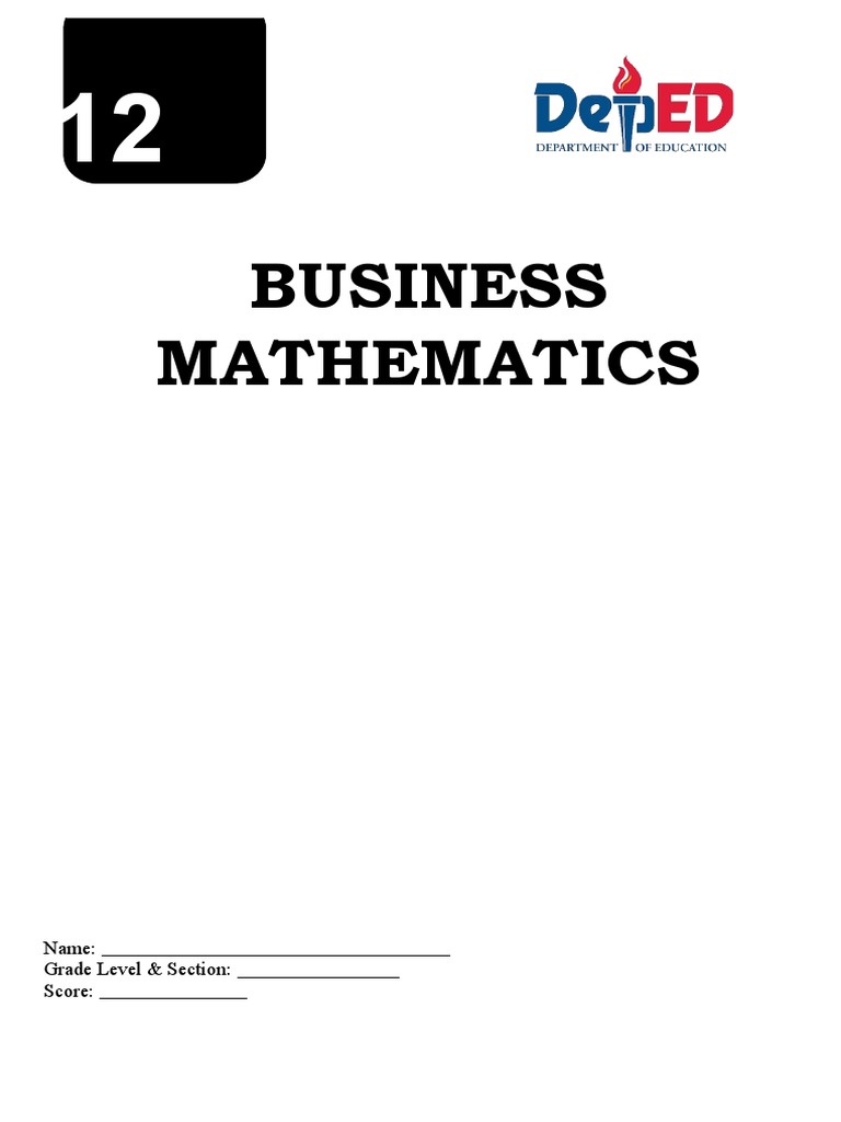 Business Math Quiz Set with Ratios | PDF | Cooking, Food & Wine ...