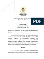 SP3218 2021 (47063) Preterintención Dolo Eventual Inimputabilidad Complicidad