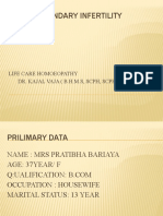 Case of Secondary Infertility MRS PRATIBHA-1