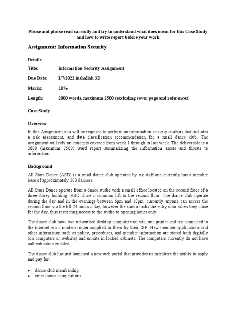 Final Assignment Risk Management | PDF | Information Security | Websites