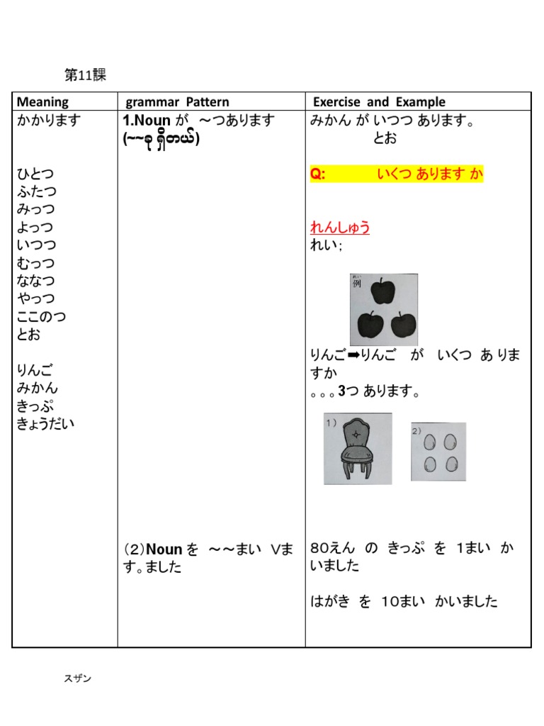 '第11課 と 第12課 | PDF