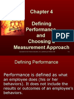 Defining Performance and Choosing A Measurement Approach