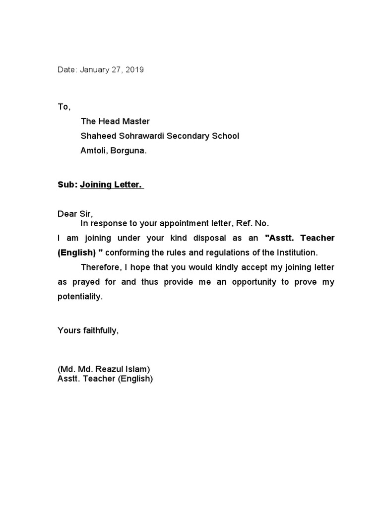 Joining Letter Teacher | PDF