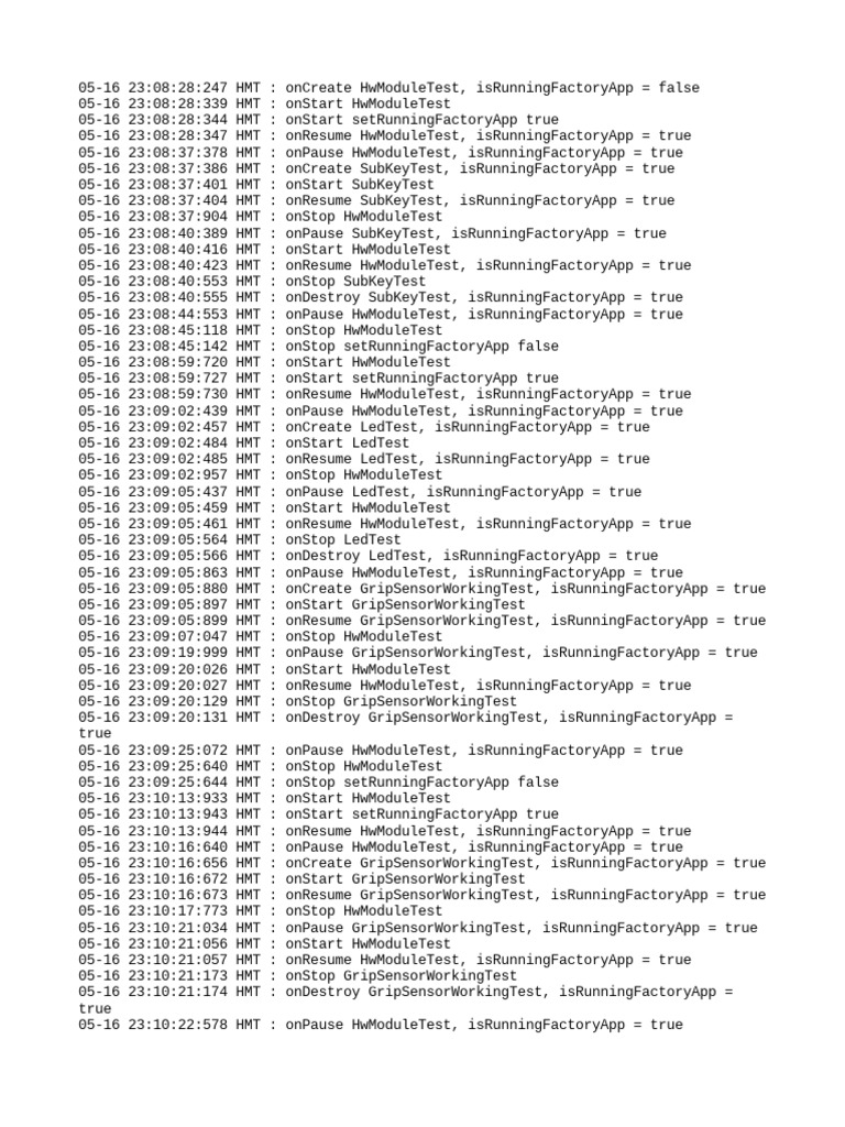 Hardware Module Test Log Analysis | PDF | Computers