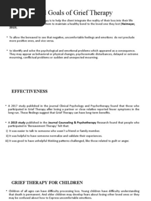 Grief Therapy PPT