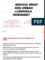 Civil Service: What Makes Urban Millennials Onboard?