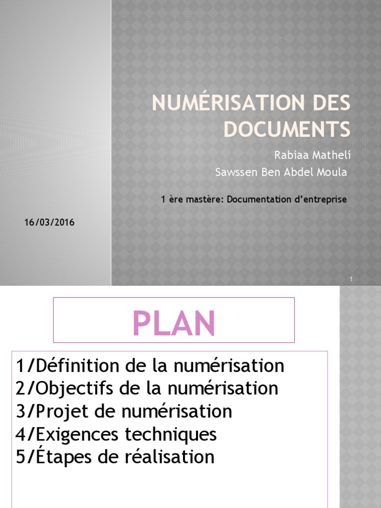 Définition et enjeux de la numérisation | PDF | Logiciel | Fichier ...
