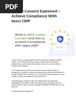 Cookie Consent Explained - Achieve Compliance With Seers CMP